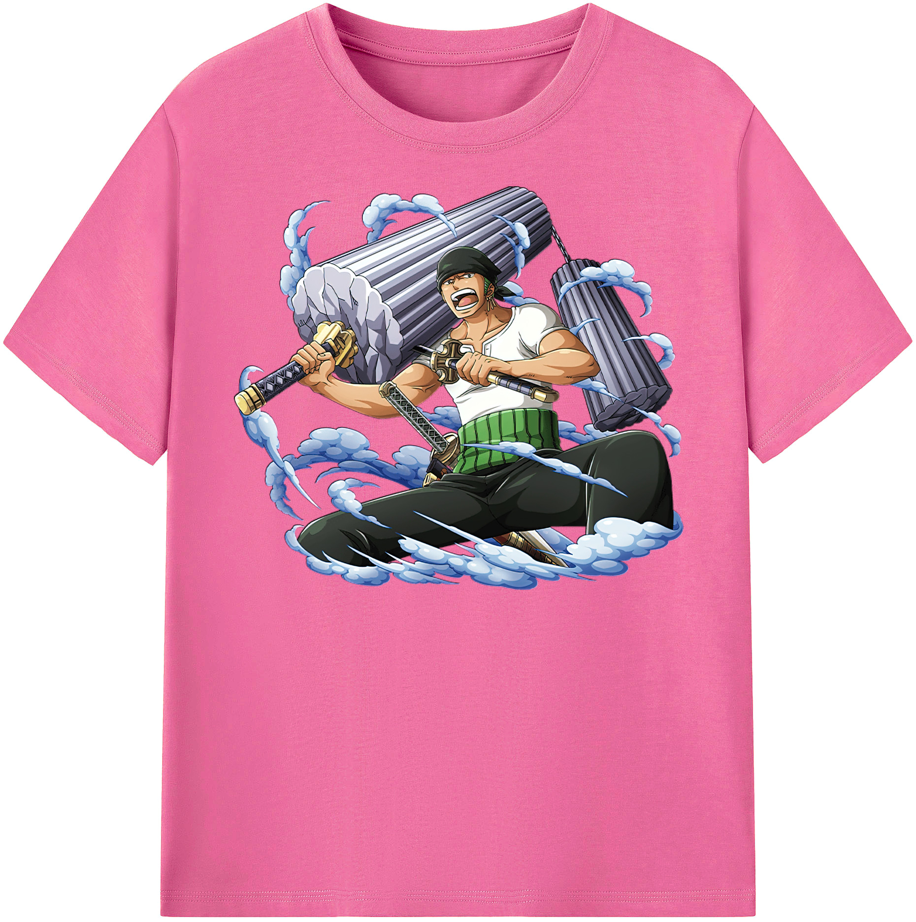 ワンピース ロロノア・ゾロ ONE PIECE Roronoa Zoro レディースカジュアルプリントTシャツ（綿100％）